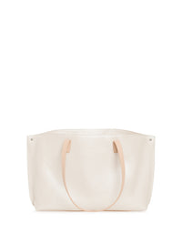 WHITE-STUCCO MET.-CORDAGE HANDBAG