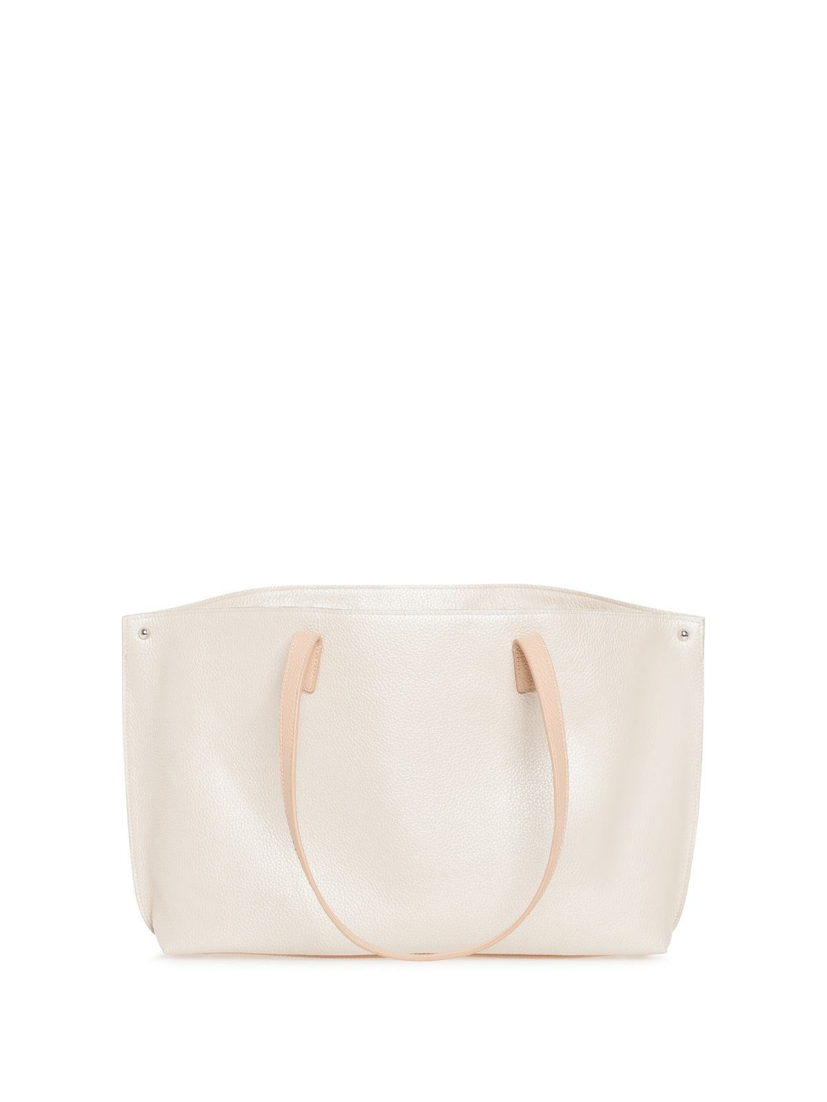 WHITE-STUCCO MET.-CORDAGE HANDBAG