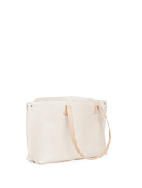 WHITE-STUCCO MET.-CORDAGE HANDBAG