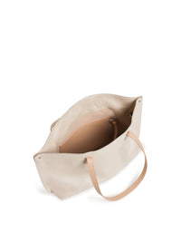 WHITE-STUCCO MET.-CORDAGE HANDBAG