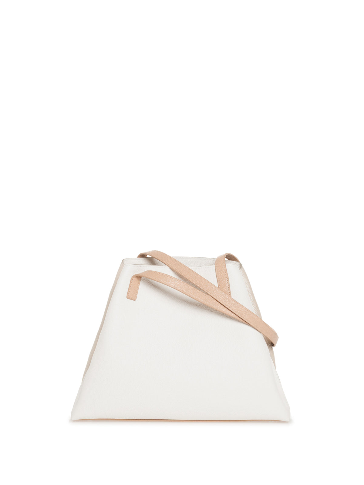 WHITE-STUCCO MET.-CORDAGE HANDBAG