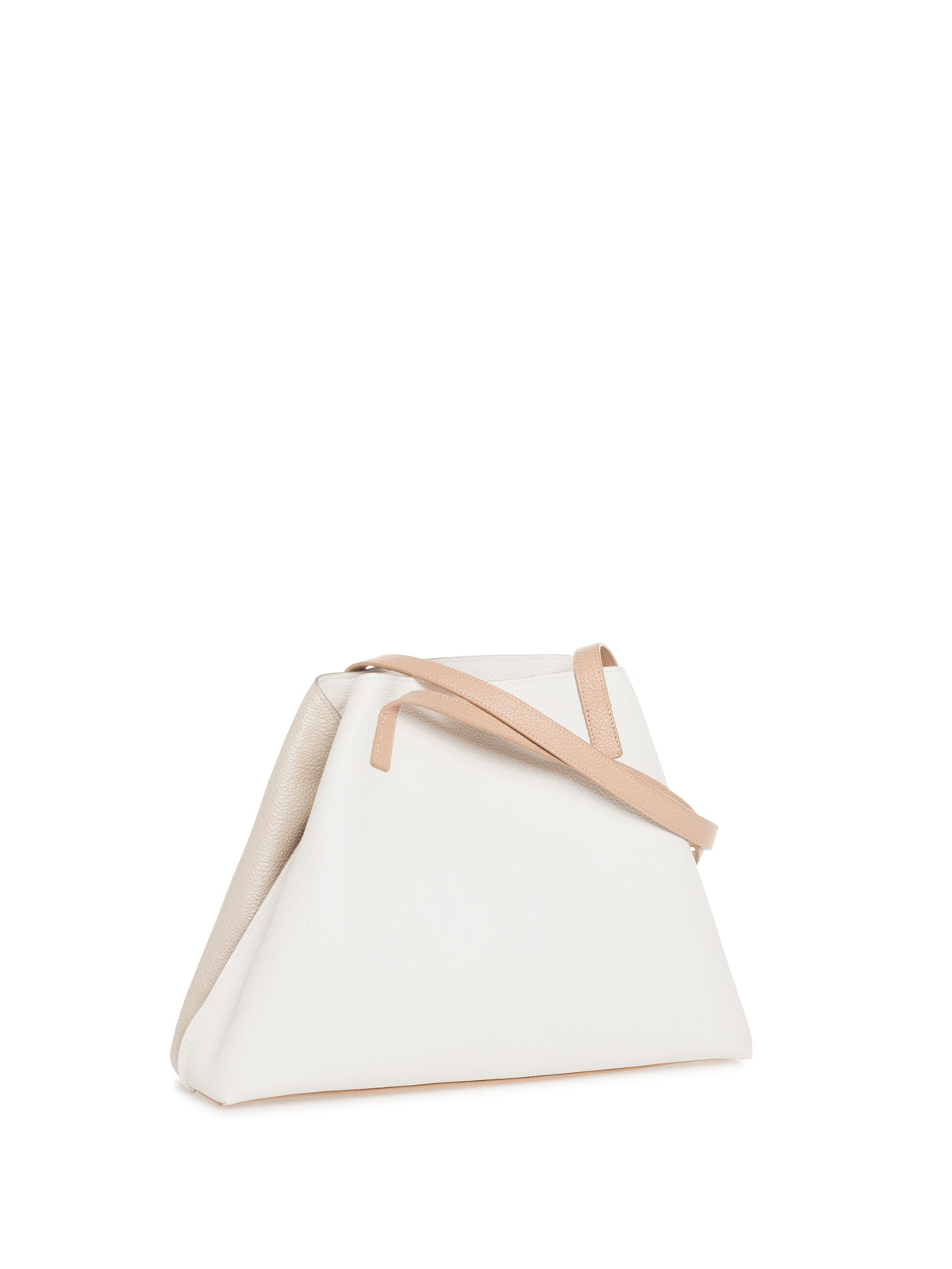 WHITE-STUCCO MET.-CORDAGE HANDBAG