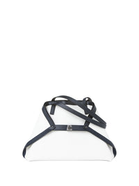Petit sac à bandoulière Ai en cuir - White & Denim