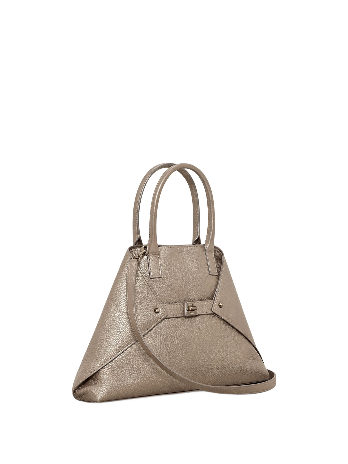 Petit sac cabas Ai en cuir - Bronze