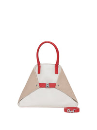 Petit sac à main Ai en cuir - Ecru & Cordage