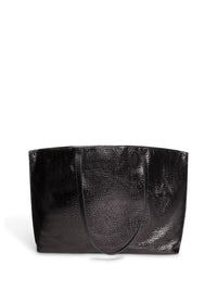 BLACK METALLIC HANDBAG