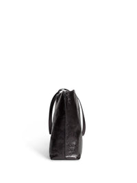 BLACK METALLIC HANDBAG