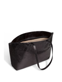 BLACK METALLIC HANDBAG