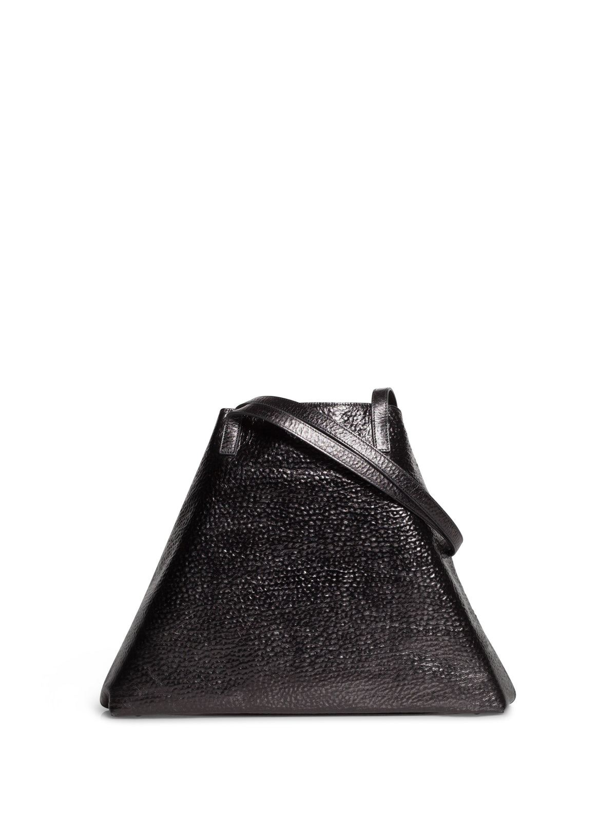 BLACK METALLIC HANDBAG