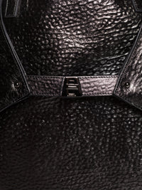 BLACK METALLIC HANDBAG