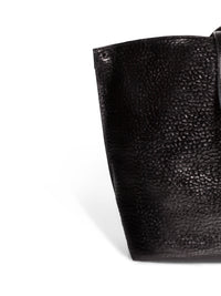 BLACK METALLIC HANDBAG