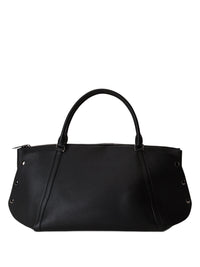 Sac de week-end Aimée en cuir - Schwarz
