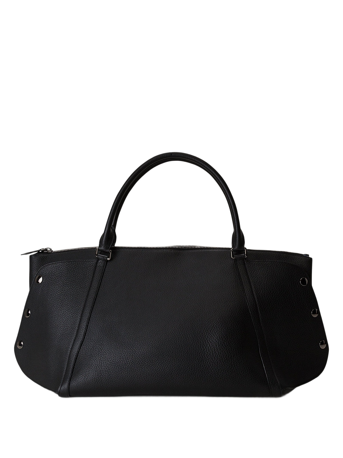 Sac de week-end Aimée en cuir - Schwarz
