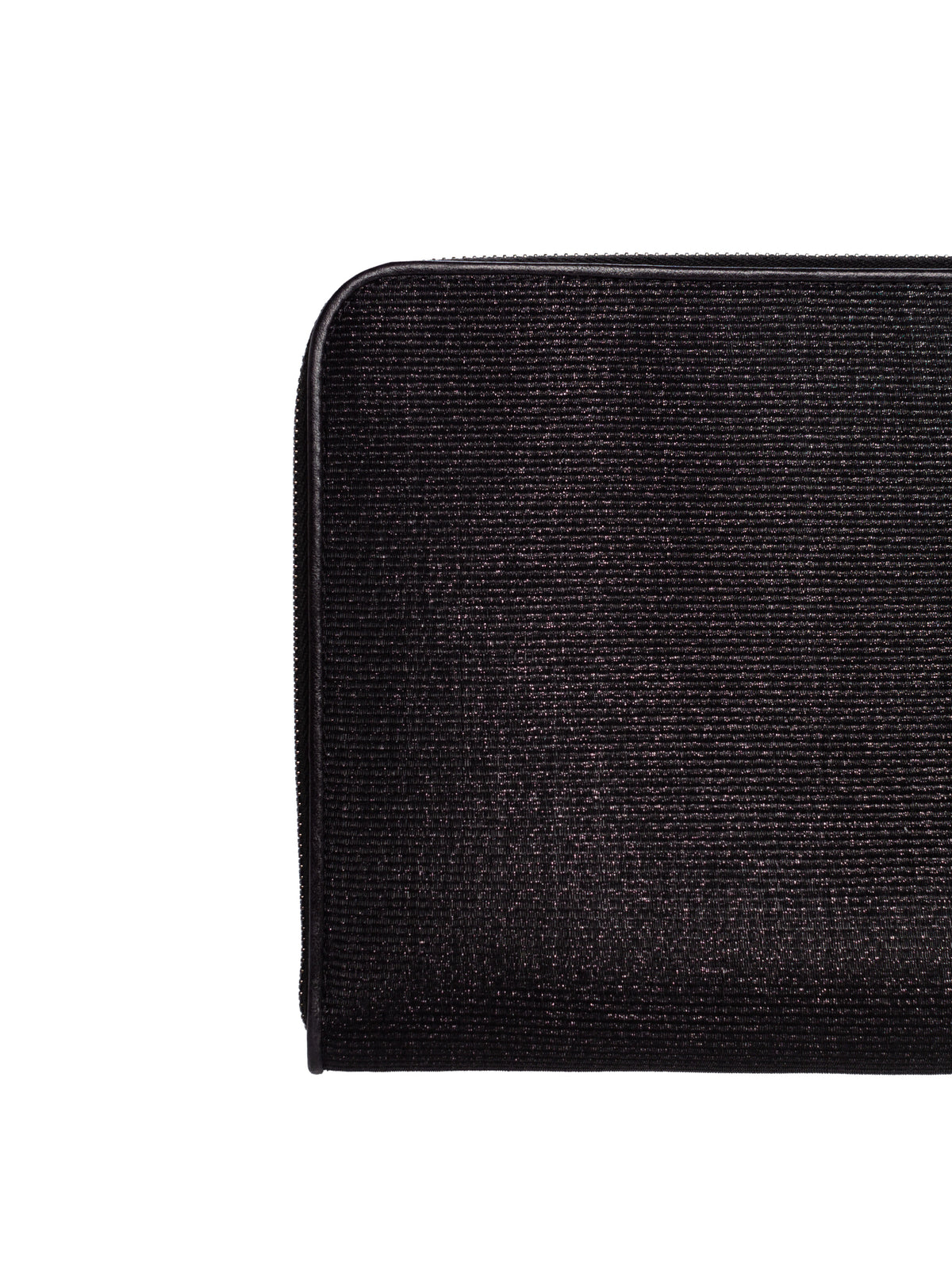 BLACK METALLIC HANDBAG