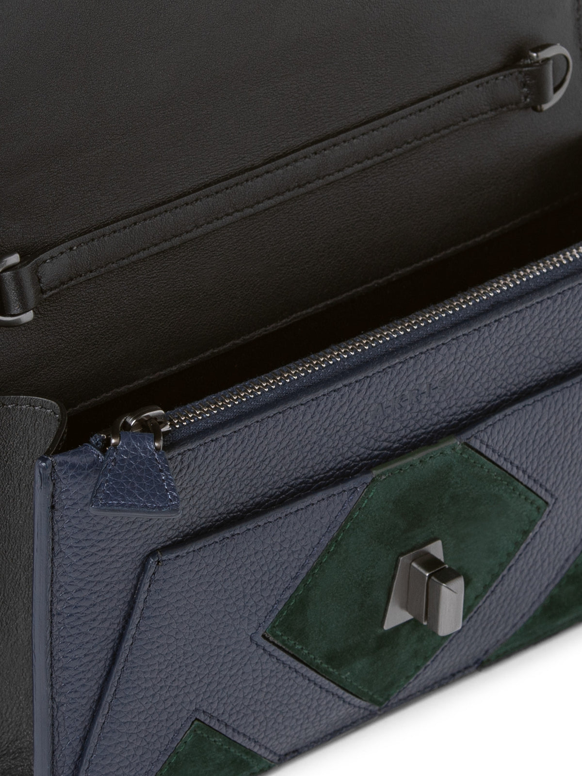 GRAPHITE/PACIFIC HANDBAG