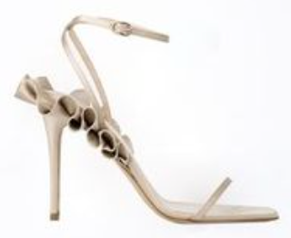 ROUCHES SATIN SANDAL