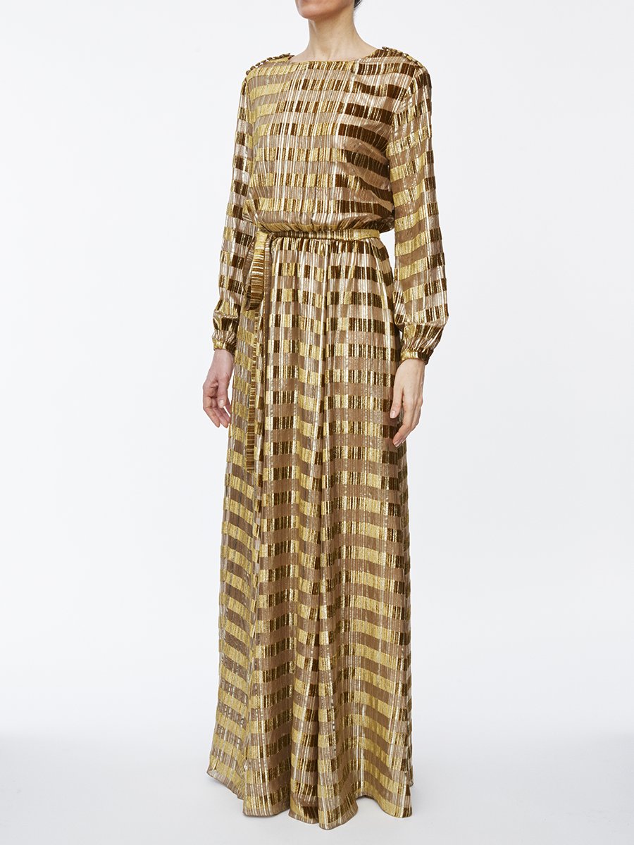 1qty RELIQUAT 0€ 0%  / Robe cocktail Adèle -  Gold