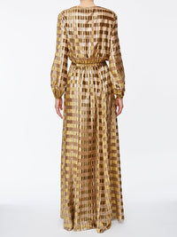 1qty RELIQUAT 0€ 0%  / Robe cocktail Adèle -  Gold