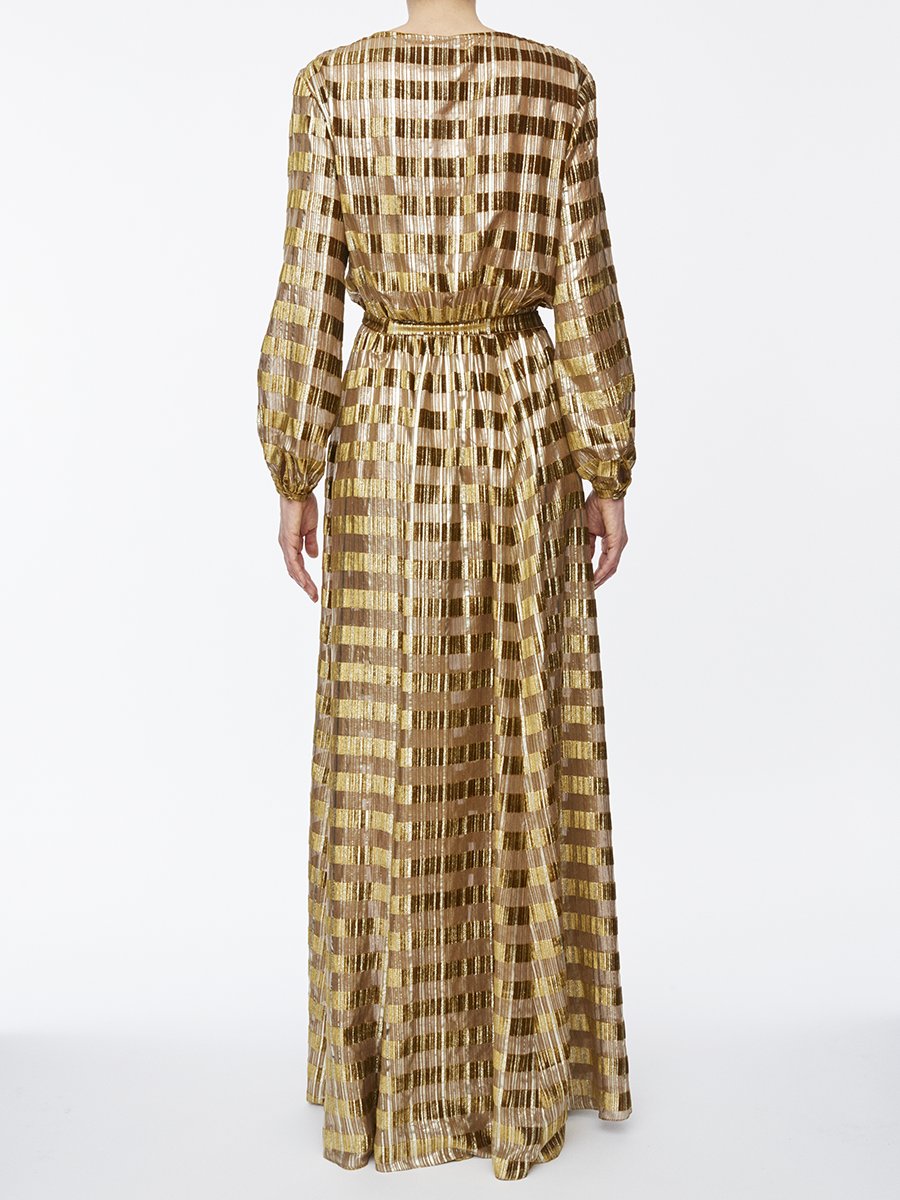 1qty RELIQUAT 0€ 0%  / Robe cocktail Adèle -  Gold