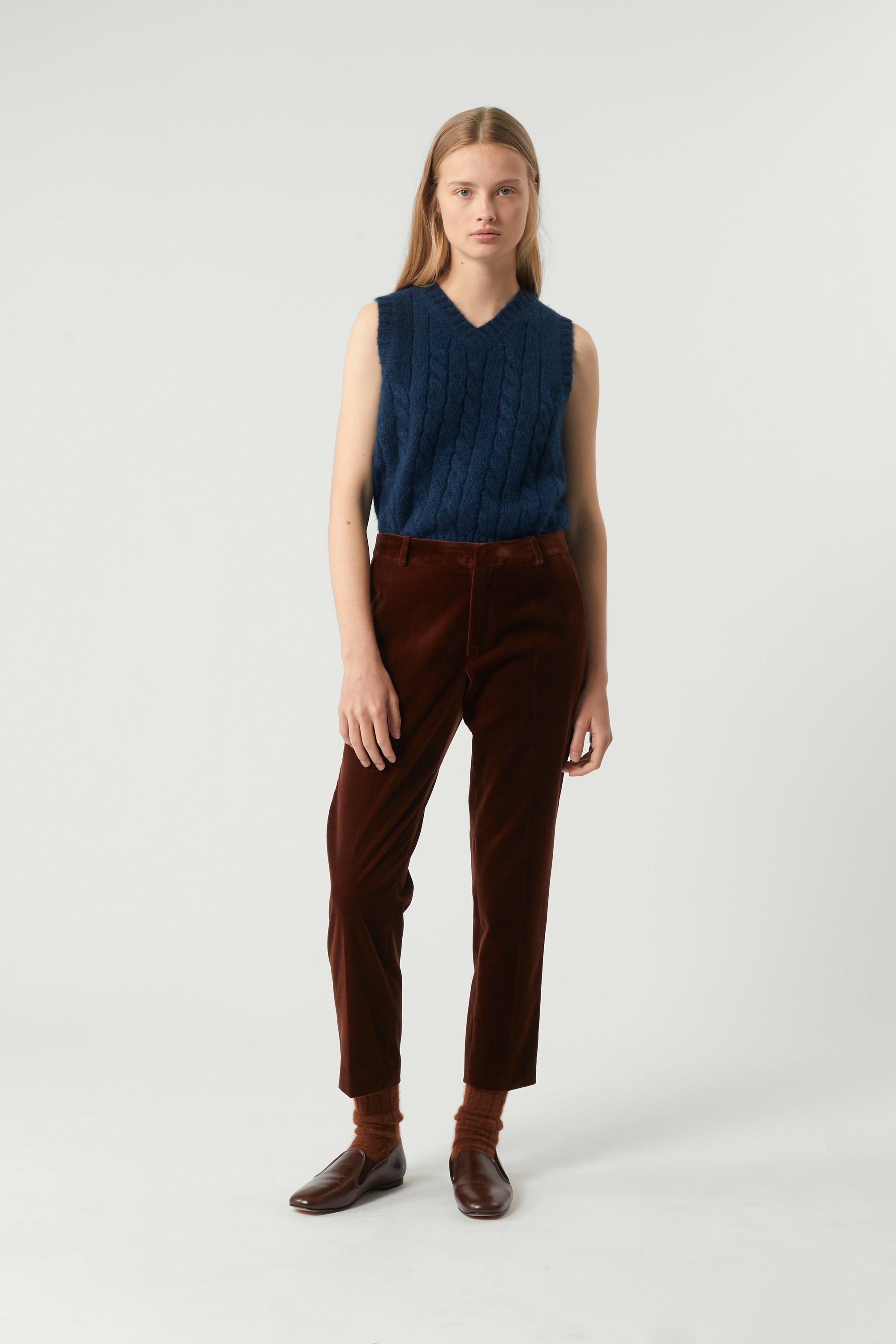 NOISETTE _ Pantalon Adele en coton - Noisette