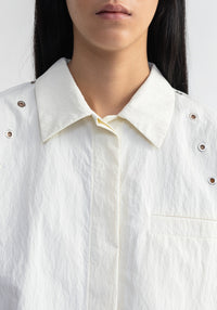 Chemise Adira technique à manches courtes - Ivory