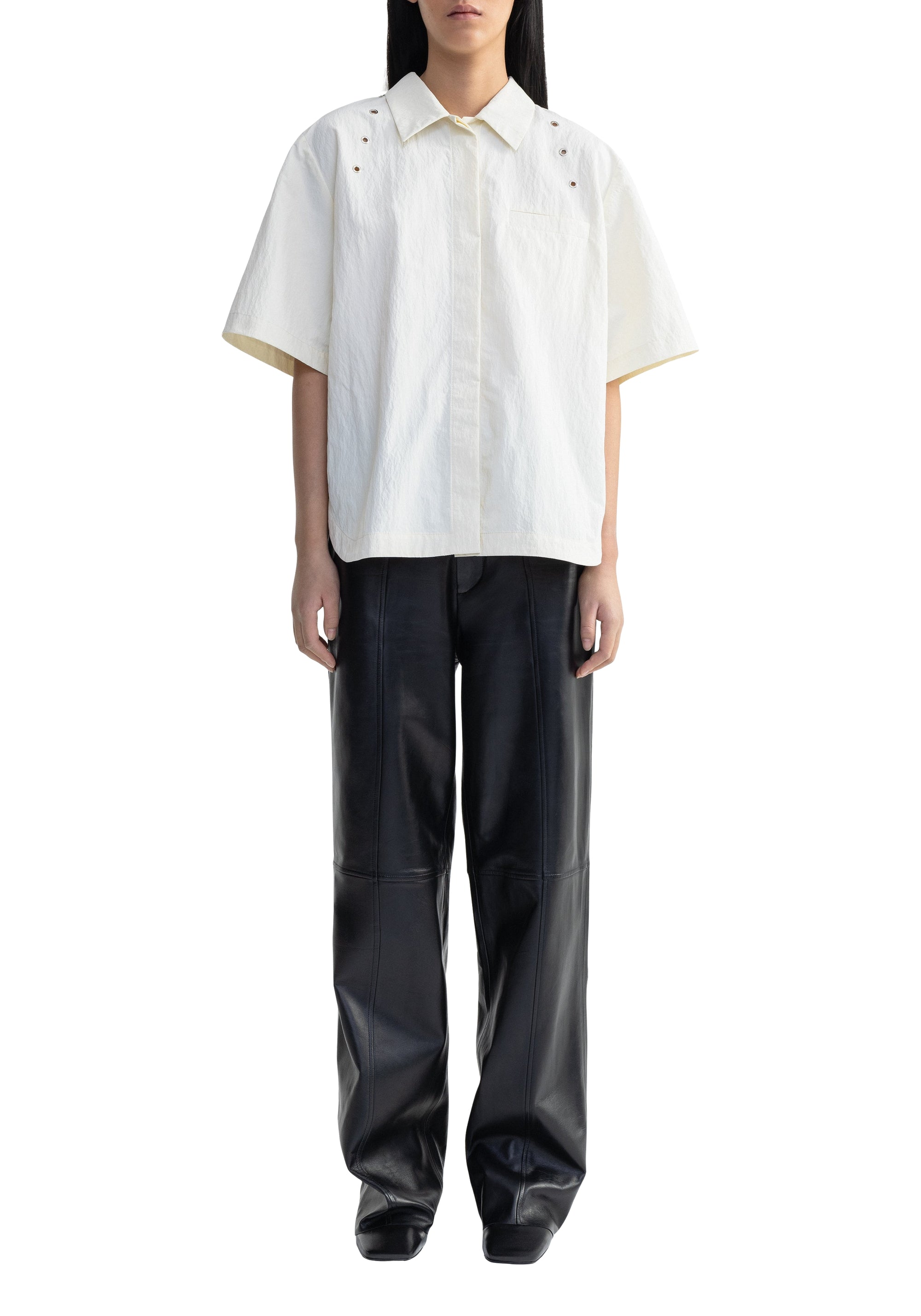 Chemise Adira technique à manches courtes - Ivory
