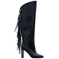 14qty NEW / Bottes Adriana Calypso avec franges 90 en cuir verni - Black