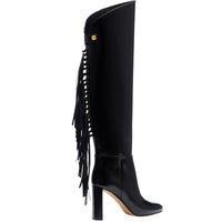 14qty NEW / Bottes Adriana Calypso avec franges 90 en cuir verni - Black