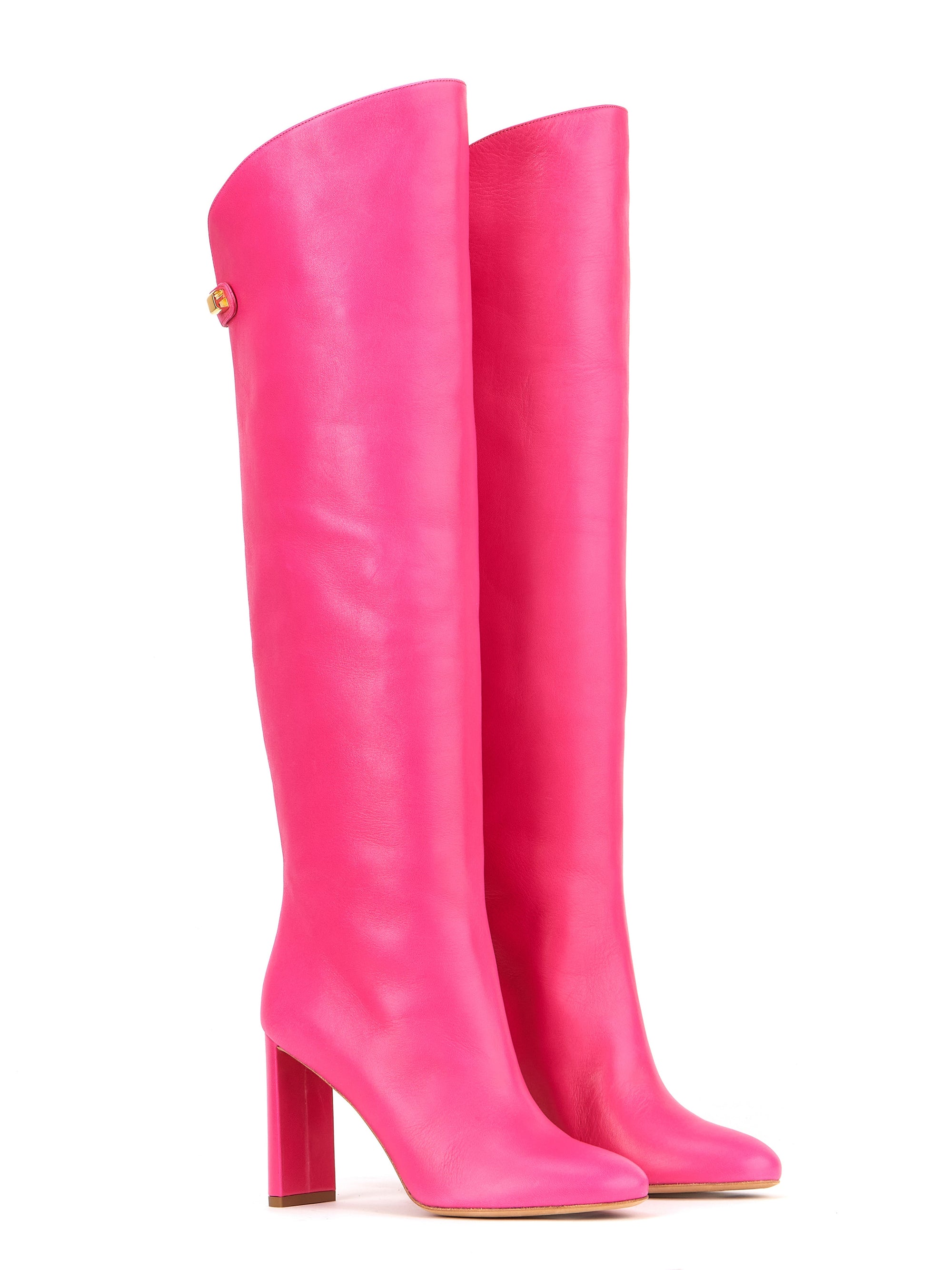 1qty NEW / Bottes Adriana 90 en cuir Nappa - Pink