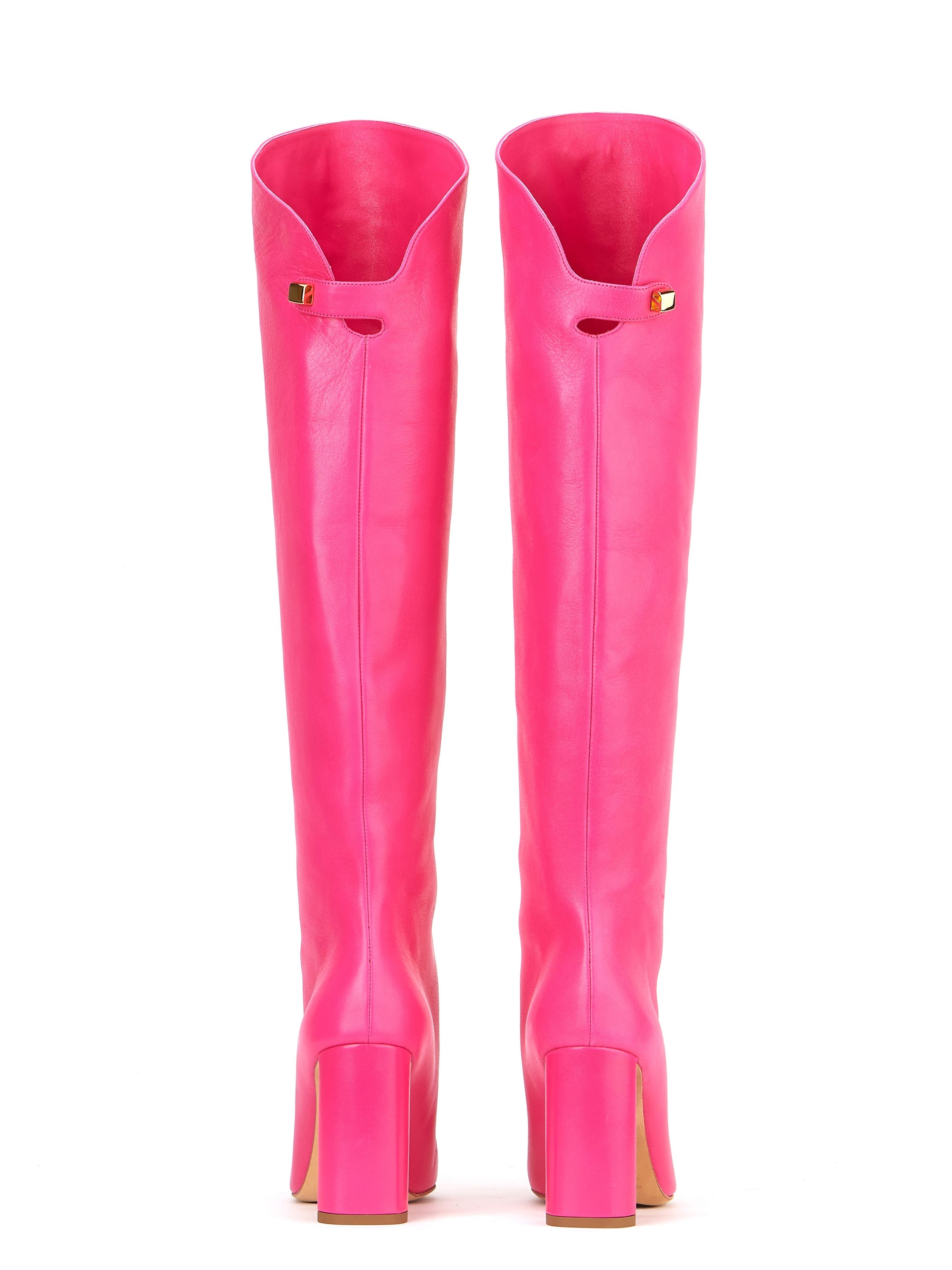 1qty NEW / Bottes Adriana 90 en cuir Nappa - Pink