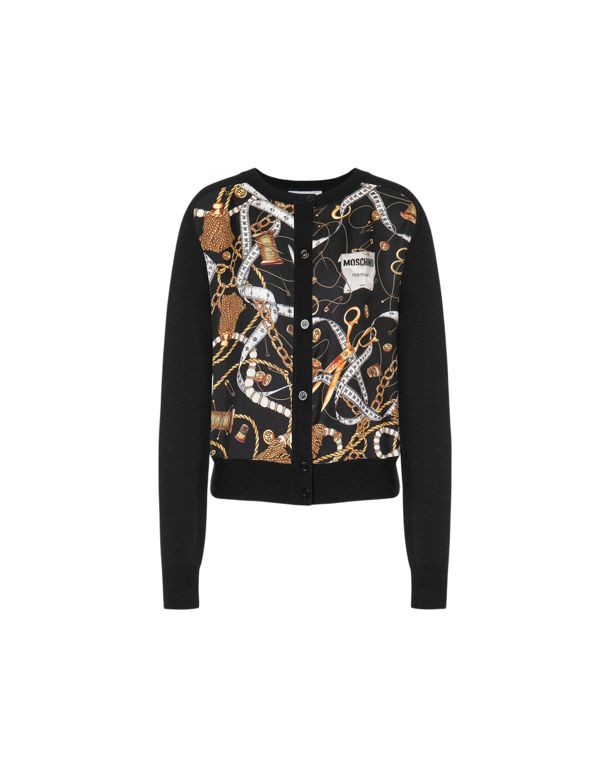 Merino wool cardigan - Black