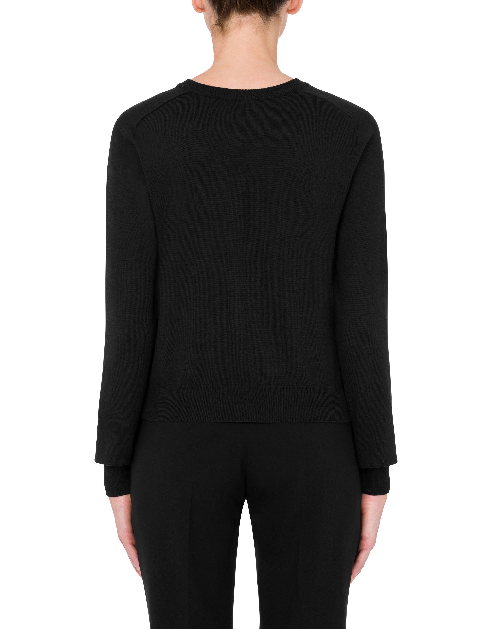 Allover Sartorial wool cardigan - Black