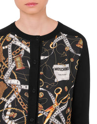 Allover Sartorial wool cardigan - Black