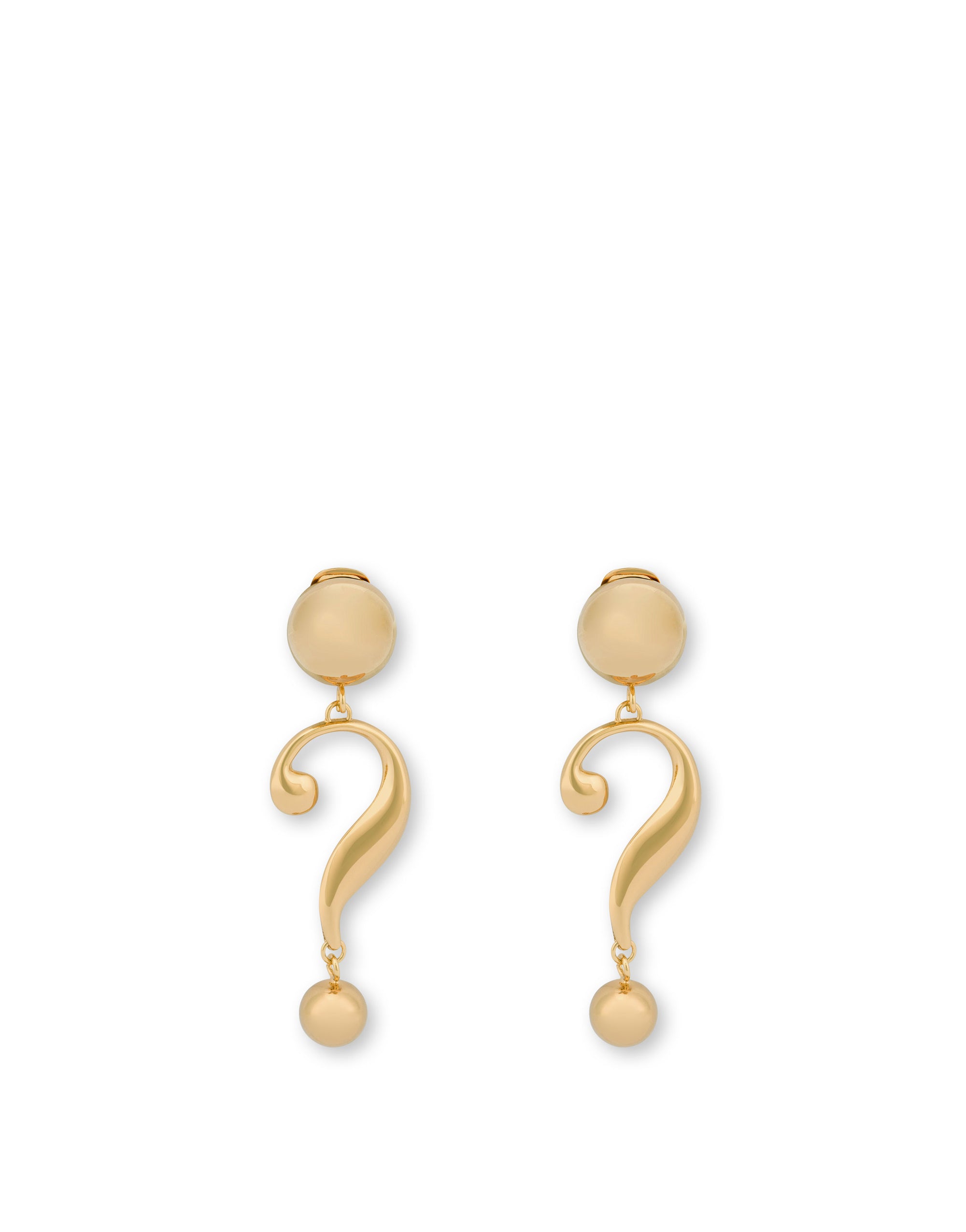 Bijoux earrings with symbol "?" - Gold