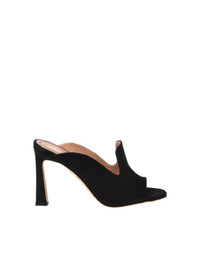 Sabots 95 en satin avec talon haut - Black