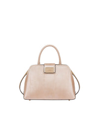 Sac albi33 effet perlé en cuir - Light Gold