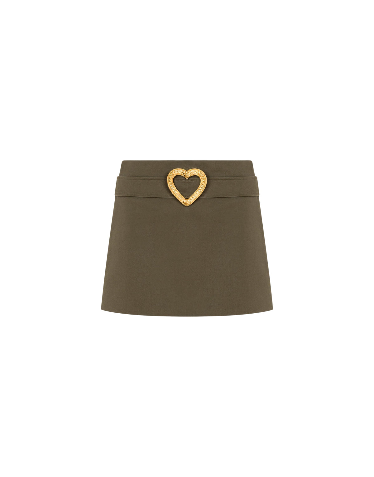 Cotton mini skirt - Green