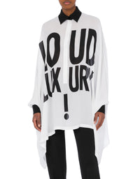 Chemise charmeuse en soie - White