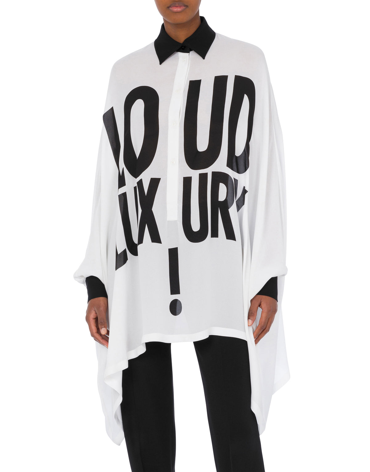 Chemise charmeuse en soie - White