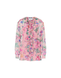 Chemise en mousseline de soie - Pink