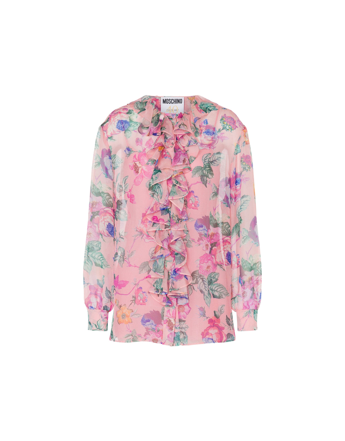 Chemise en mousseline de soie - Pink
