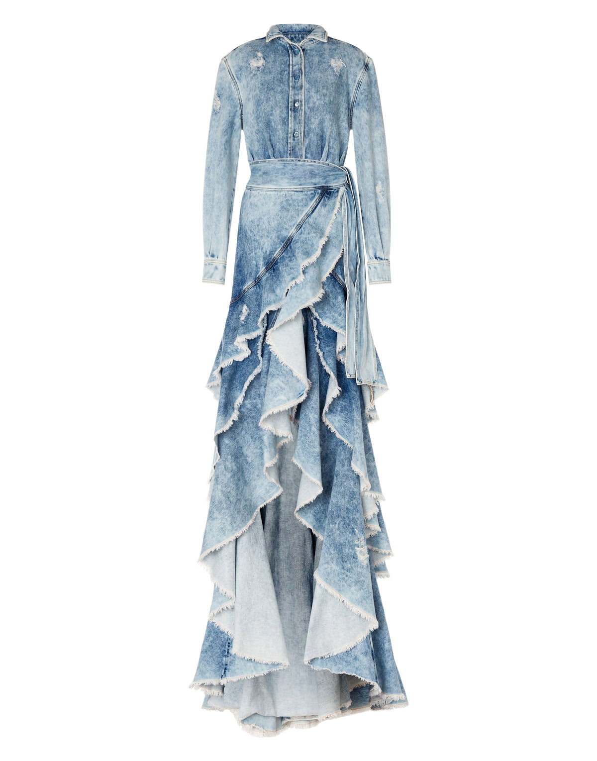 Robe longue en denim - Blue
