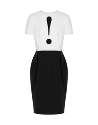 Robe midi en satin - White