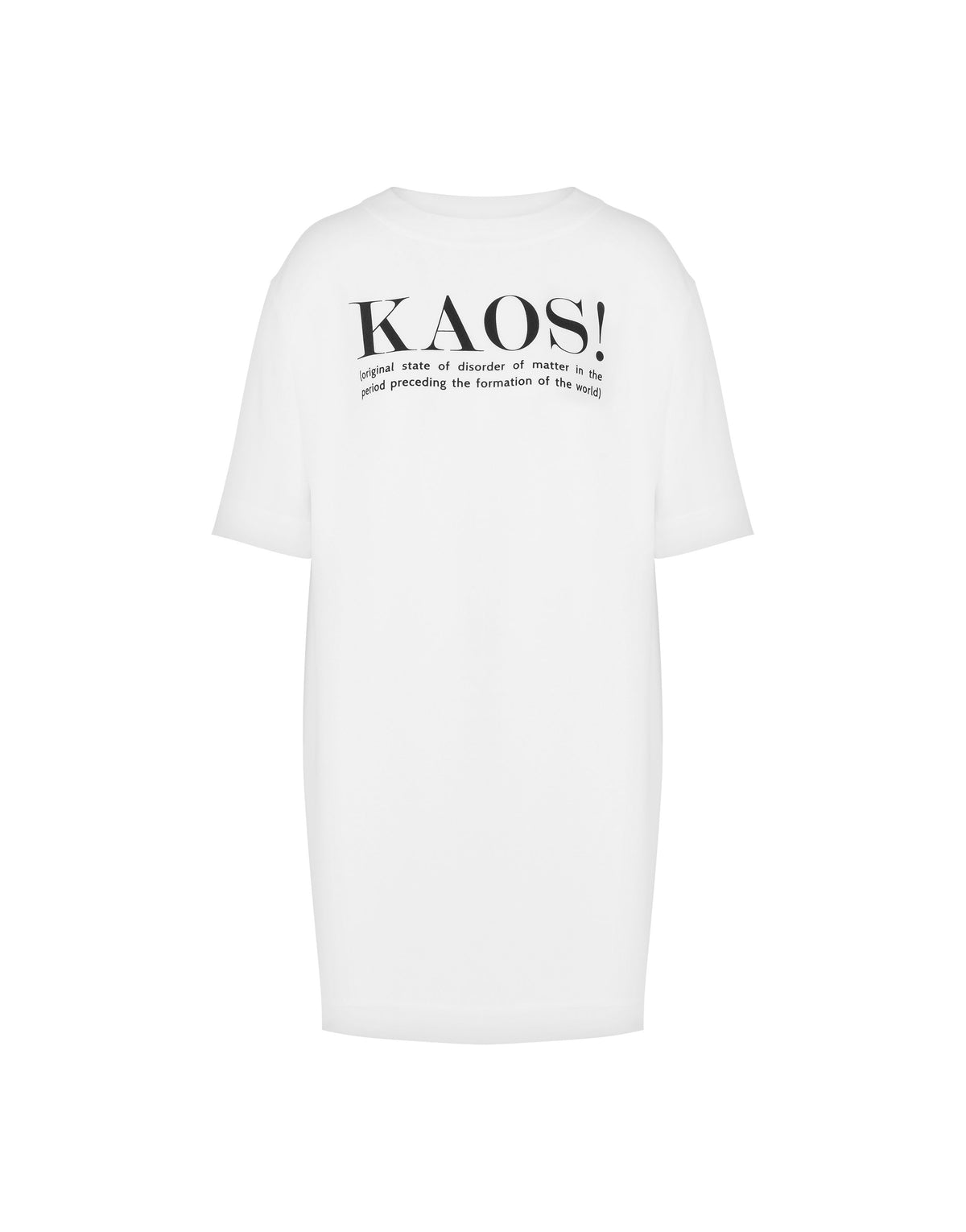Kaos enver satin dress! Print
 - White