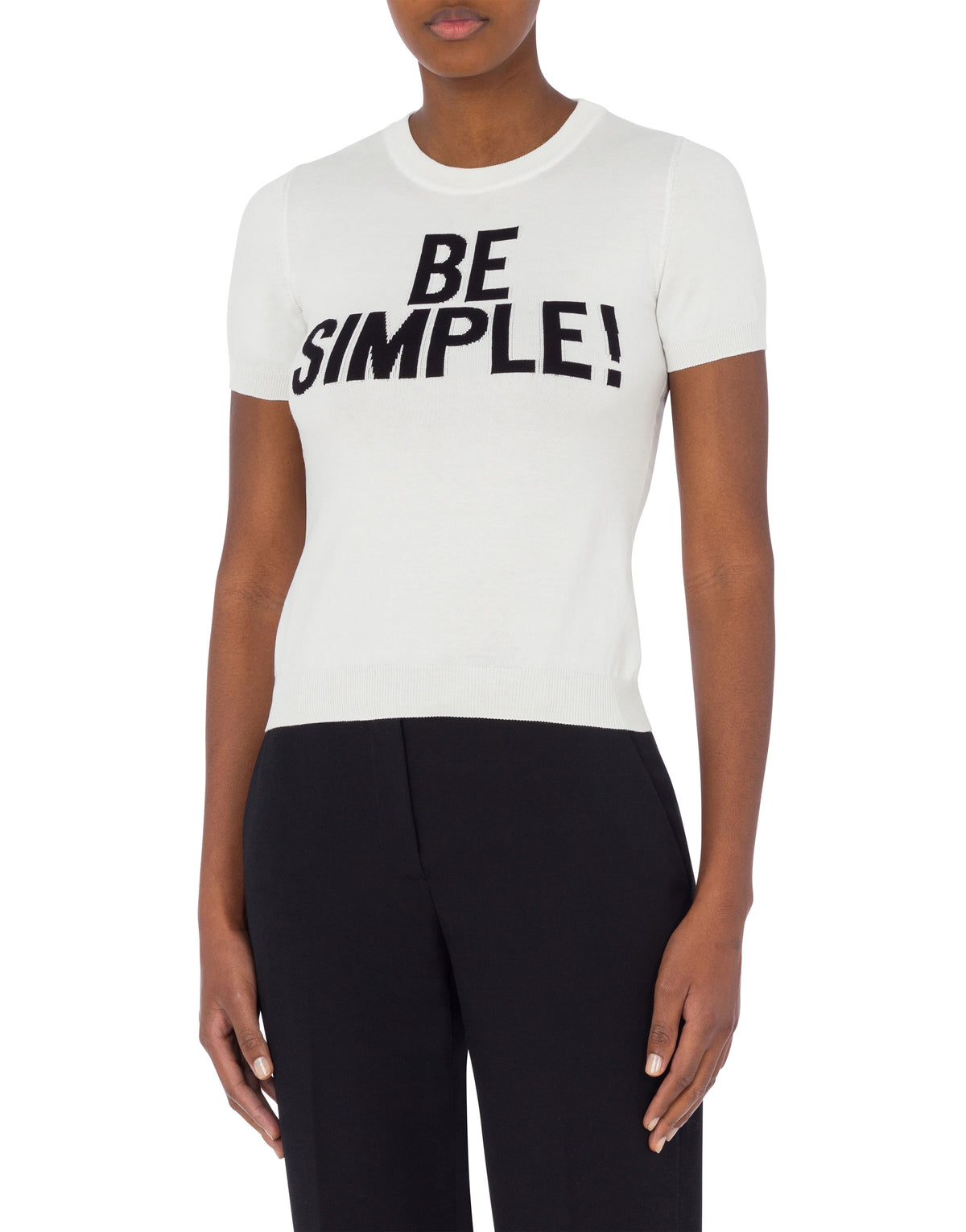 Be Simple knitted top! - White