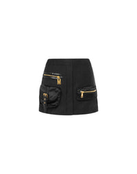 Jupe épaisse en satin - Black