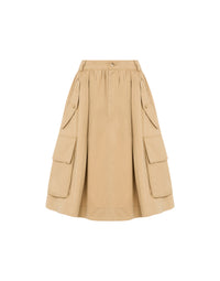 Cotton cloth skirt - Beige