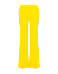 Pantalon évasé en satin - Yellow