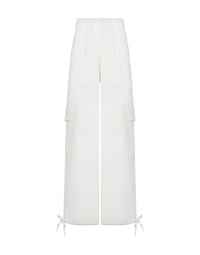 Pantalon oversize en coton - White