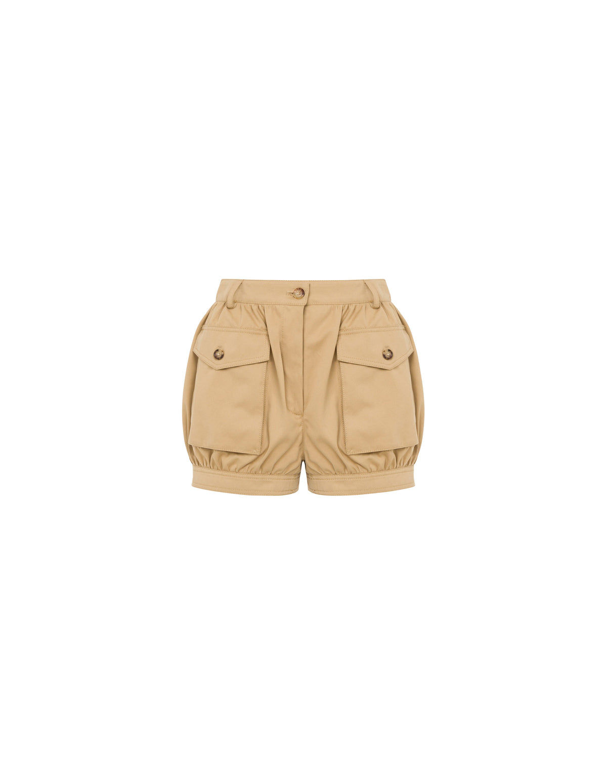 Cotton cloth shorts - Beige